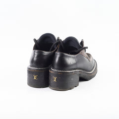 Louis Vuitton Beaubourg Platform Derby Shoes Monogram/Black Size 39