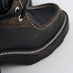 Louis Vuitton Beaubourg Platform Derby Shoes Monogram/Black Size 39