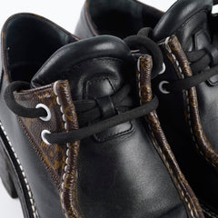 Louis Vuitton Beaubourg Platform Derby Shoes Monogram/Black Size 39