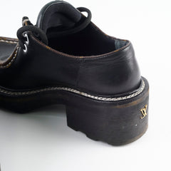 Louis Vuitton Beaubourg Platform Derby Shoes Monogram/Black Size 39