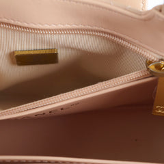 Chanel Mini Kelly Shiny Calfskin Shopper Tote Beige Microchip