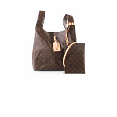 Louis Vuitton Atlantis GM Monogram Brown Tote with Pouch