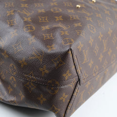 Louis Vuitton Atlantis GM Monogram Brown Tote with Pouch
