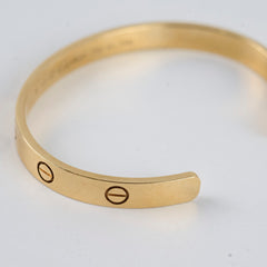 Cartier Love Cuff Size 18