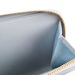 Christian Dior Cannage Caro Zipped Wallet Scarlet Blue