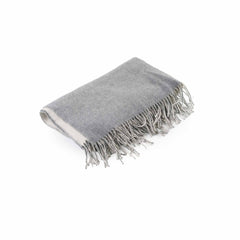 Hermes Cashmere Double Face White/Grey Scarf