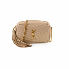 Saint Laurent Mini Lou Camera Bag Beige