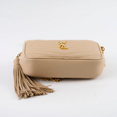 Saint Laurent Mini Lou Camera Bag Beige