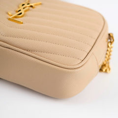 Saint Laurent Mini Lou Camera Bag Beige