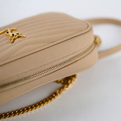 Saint Laurent Mini Lou Camera Bag Beige