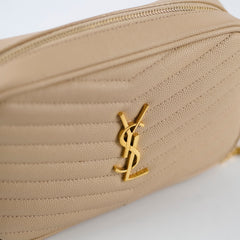 Saint Laurent Mini Lou Camera Bag Beige