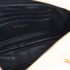 Saint Laurent Mini Lou Camera Bag Beige