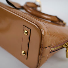 Louis Vuitton Alma BB Vernis Rose Velours Patent