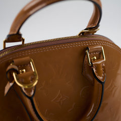 Louis Vuitton Alma BB Vernis Rose Velours Patent