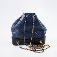 Chanel Small Gabrielle Backpack Navy/Black