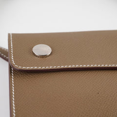Hermes Hermesnap Wallet Etoupe Epsom - K Stamp