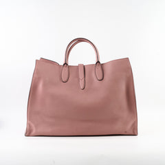 Gucci Large Jackie Soft Tote Dark Rose