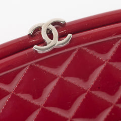 Chanel Timeless Clutch Patent Burgundy