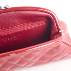 Chanel Timeless Clutch Patent Burgundy