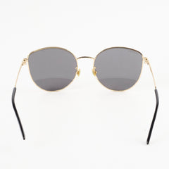 Gucci Cat Eye Sunglasses with Gold Tone Frame