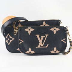 Louis Vuitton Multi Pochette Empriente Bi-Colour Black