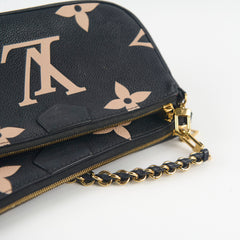 Louis Vuitton Multi Pochette Empriente Bi-Colour Black