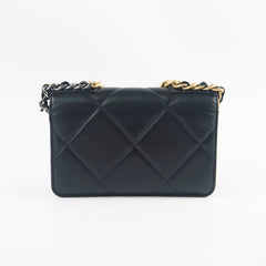 Chanel 19 Wallet On Chain WOC Lambskin Black