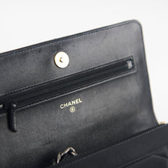 Chanel 19 Wallet On Chain WOC Lambskin Black