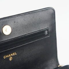 Chanel 19 Wallet On Chain WOC Lambskin Black