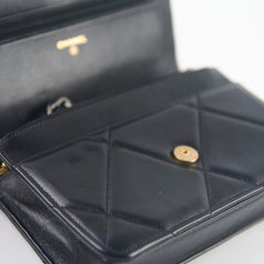 Chanel 19 Wallet On Chain WOC Lambskin Black
