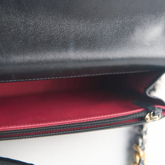 Chanel 19 Wallet On Chain WOC Lambskin Black