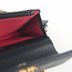 Chanel 19 Mini Wallet On Chain WOC Lambskin Black (Microchipped)