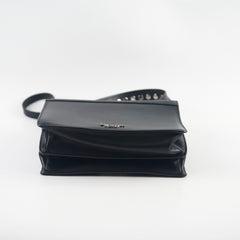 Prada Elektra Smooth Leather/Saffiano Crossbody Black