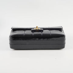 Chanel Vintage Patent Black Chocolate Bar