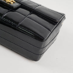 Chanel Vintage Patent Black Chocolate Bar