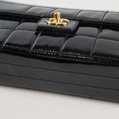 Chanel Vintage Patent Black Chocolate Bar