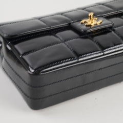 Chanel Vintage Patent Black Chocolate Bar