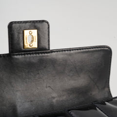 Chanel Vintage Patent Black Chocolate Bar