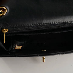 Chanel Vintage Patent Black Chocolate Bar