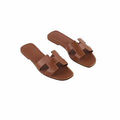 Hermes Oran Gold Sandals Size 37