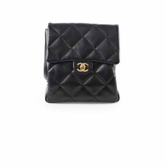 Chanel Black Lambskin Backpack