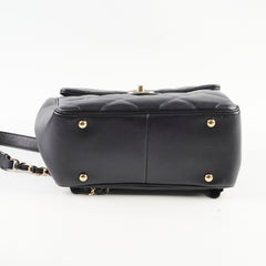 Chanel Black Lambskin Backpack