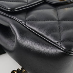 Chanel Black Lambskin Backpack