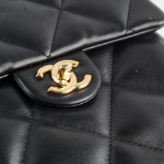 Chanel Black Lambskin Backpack