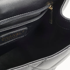 Chanel Black Lambskin Backpack