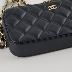 Chanel Zip Pearl Clutch on Chain Crossbody