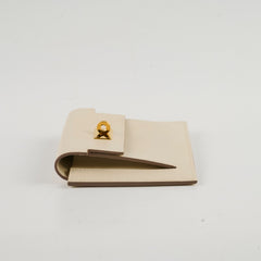 Hermes Kelly Pocket Wallet Craie D Stamp