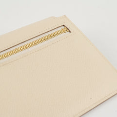 Hermes Kelly Pocket Wallet Craie D Stamp