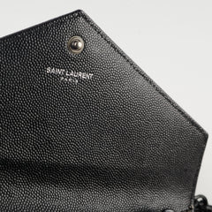 Saint Laurent Cassandre Matelasse Wallet On Chain WOC So Black