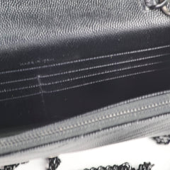 Saint Laurent Cassandre Matelasse Wallet On Chain WOC So Black